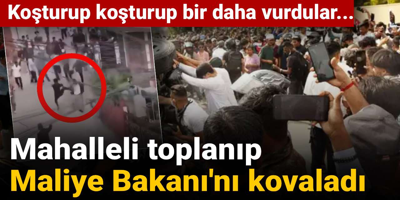 mahalleli toplanip maliye bakanini kovaladi kosturup kosturup bir daha vurdular yrEBHrvB
