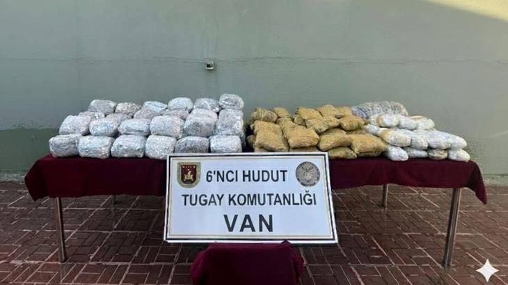 MSB duyurdu: Hudut kartalları tarafından Van sınırında 109 kilo uyuşturucu yakalandı